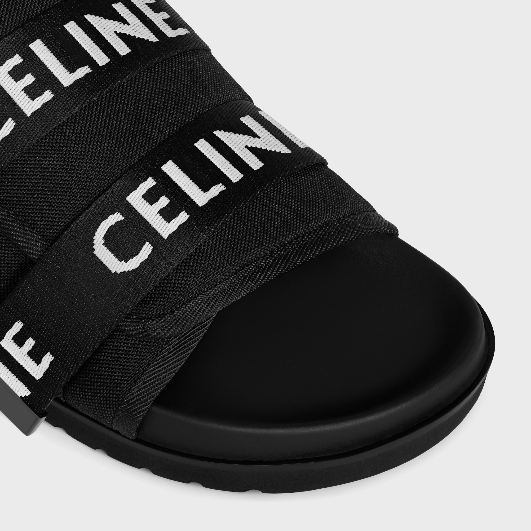 CELINE ピーテオ ストラッピーサンダル / CELINEジャカード - ブラック