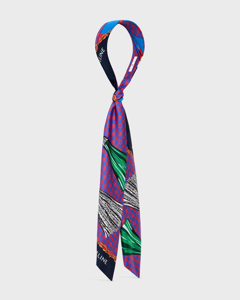 CELINE FOULARD HEADBAND IN SILK - MULTICOLOR - GIFTS FOR HER - 1 | CELINE