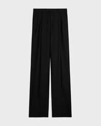 jazz trousers IN mohair wool - BLACK -  - 1 | CELINE