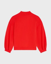 SUDADERA HOLGADA DE FELPA DE ALGODÓN - ROJO CICLISTA/AZUL MARINO -  - 2 | CELINE