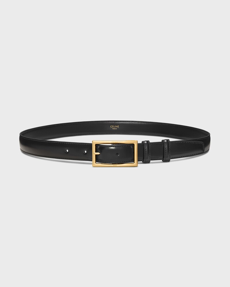 BC-27 BELT 25MM IN Taurillon Leather - BLACK -  - 1 | CELINE
