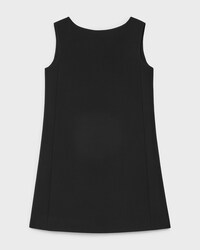 Minikleid AUS Grain-de-Poudre-Wolle - SCHWARZ -  - 1 | CELINE