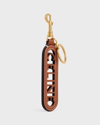 PERFORATED KEYRING CHARM CELINE IN SMOOTH CALFSKIN - TAN - BAG CHARMS - 2 | CELINE