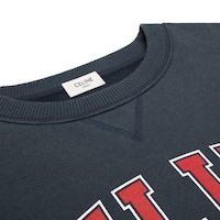 SUDADERA HOLGADA DE FELPA DE ALGODÓN - AZUL MARINO / ROJO / BLANCO -  - 2 | CELINE