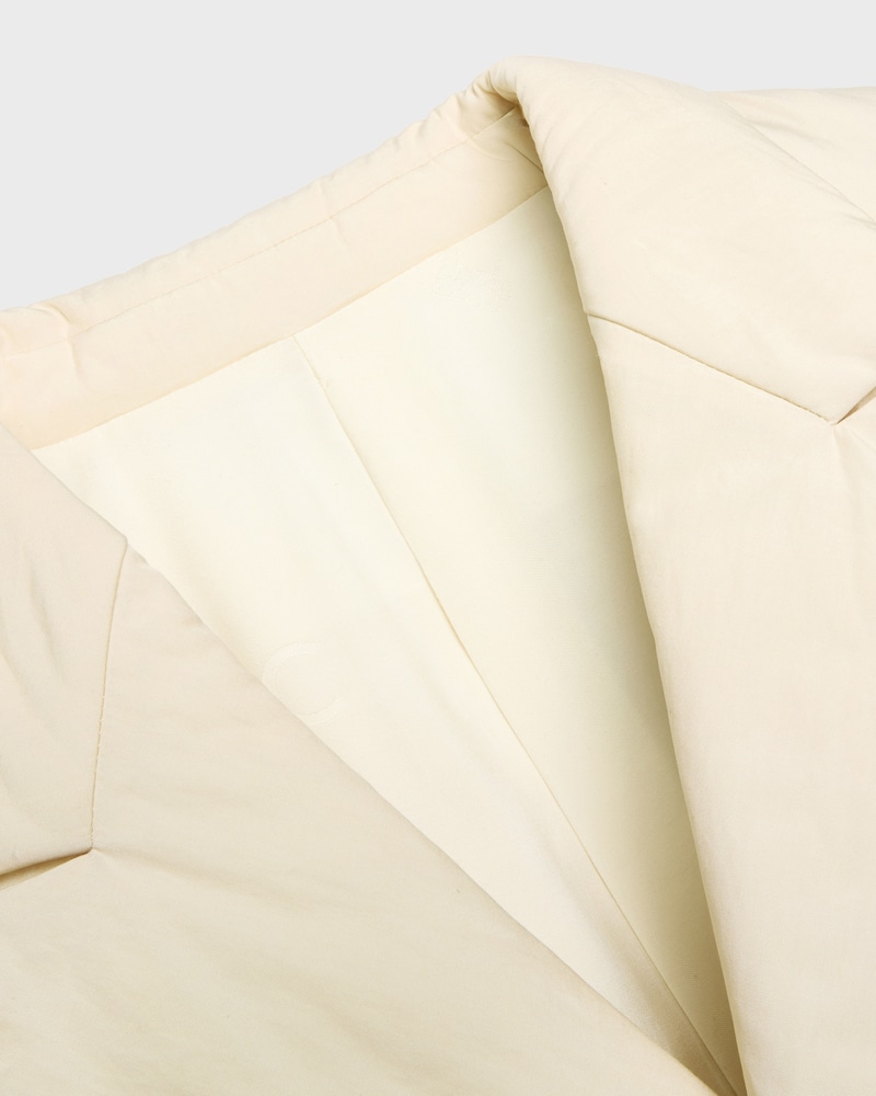 PADDED DB COAT - NATURAL -  - 1 | CELINE