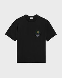 t-shirt IN cotton jersey - BLACK / YELLOW -  - 1 | CELINE