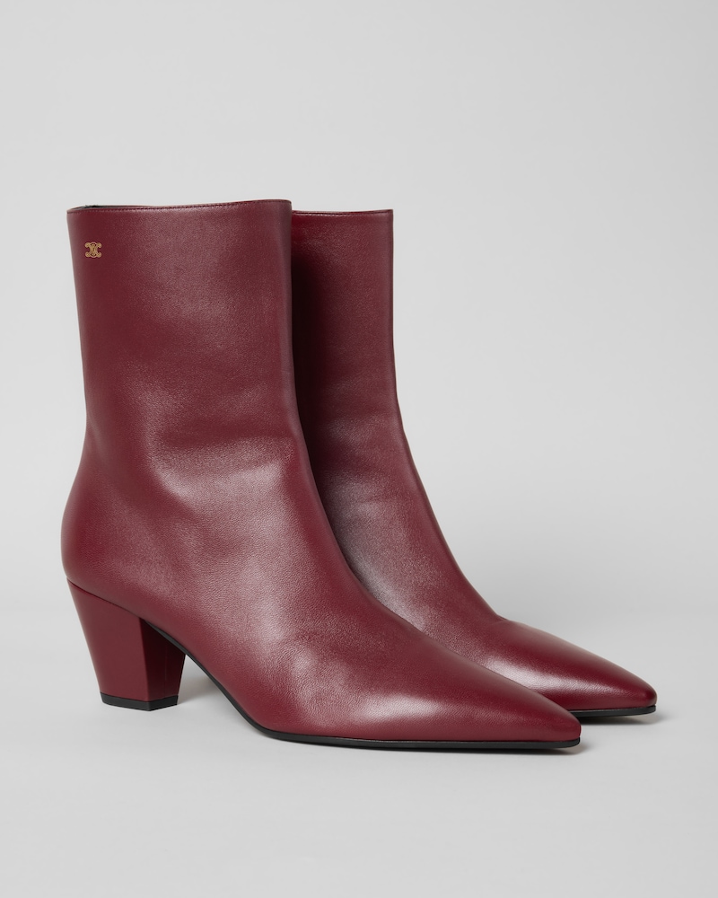 STAGE FITTED BOOT IN LAMBSKIN - SYRAH -  - 1 | CELINE