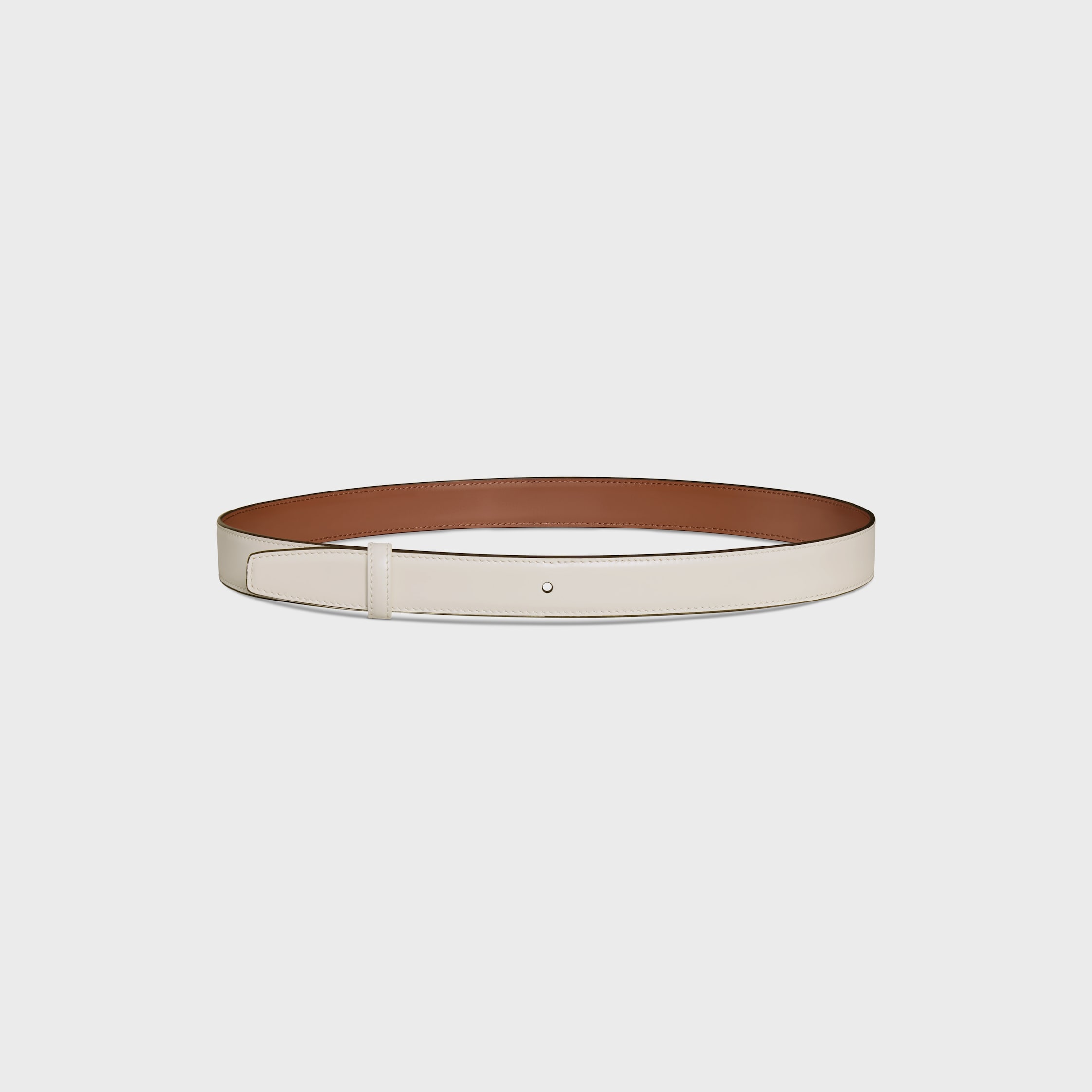 Reversible Strap 25MM IN TAURILLON - TAN / RICE | CELINE