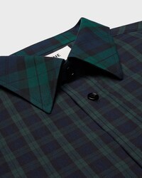shirt IN TARTAN COTTON - NAVY/GREEN -  - 2 | CELINE
