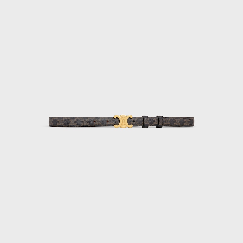 Triomphe Belt 18MM IN TRIOMPHE CANVAS - TAN -  - 1 | CELINE