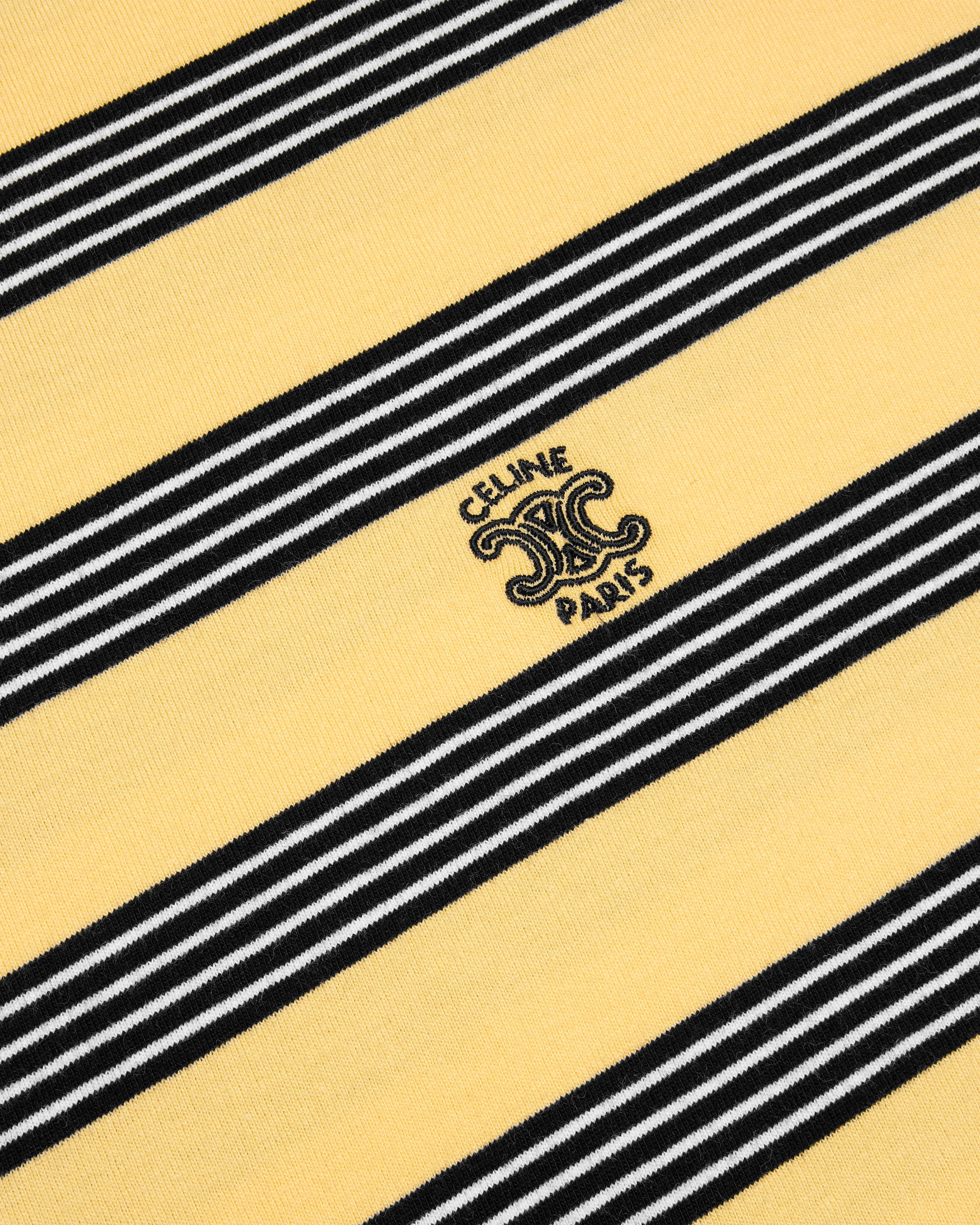 t-shirt IN STRIPED COTTON JERSEY - VINTAGE YELLOW/BLACK/OFF WHITE