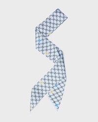 lavalliere IN silk twill - BABY BLUE / GOLD -  - 2 | CELINE