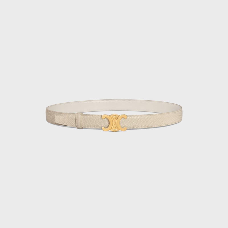 lanière de ceinture réversible 25MM Cuir de Taurillon et Veau façon python -  -  - 1 | CELINE