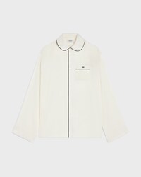 pyjama shirt IN silk satin - IVOIRE -  - 1 | CELINE