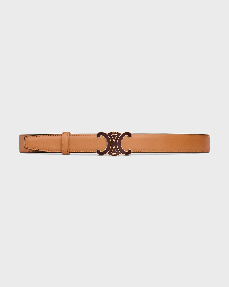 Reversible Strap 25MM IN Natural Calfskin and Triomphe Canvas -  -  - 1 | CELINE