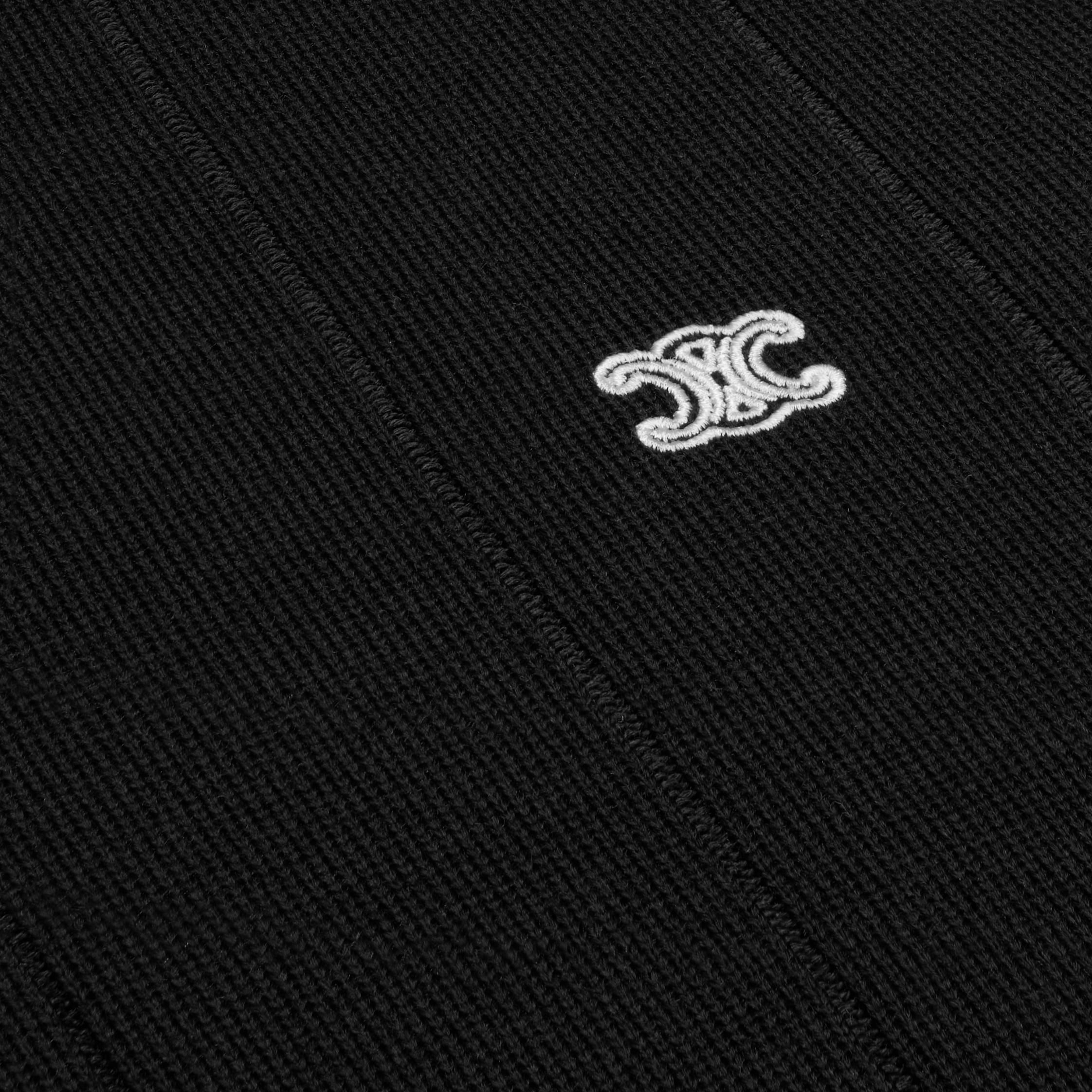polo IN FINE SILK AND COTTON - BLACK | CELINE