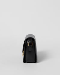 TEEN TRIOMPHE BAG IN SHINY CALFSKIN WITH ENAMEL CLOSURE - BLACK - EVENING - 2 | CELINE