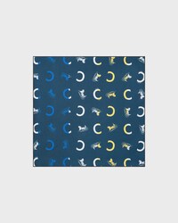 bandana IN silk twill - NAVY/YELLOW/BLUE -  - 1 | CELINE