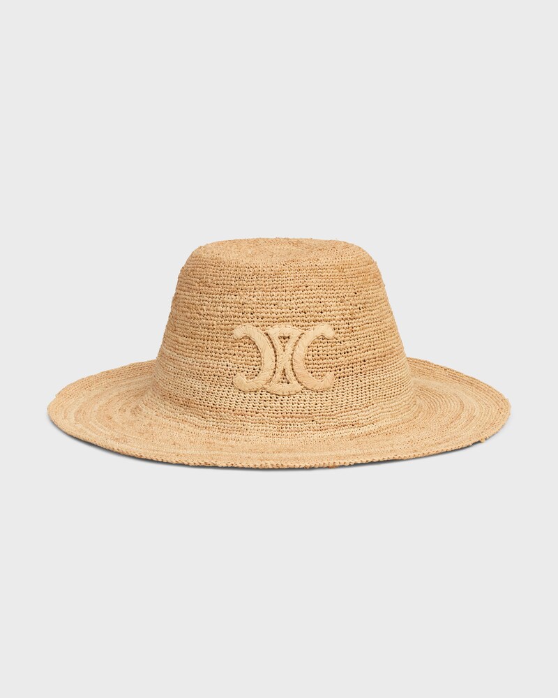 triomphe hat in raffia - NATURAL -  - 1 | CELINE