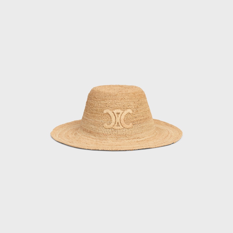 triomphe hat in raffia - NATURAL -  - 1 | CELINE