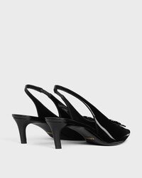 CELINE アルマ トリオンフ スリングバック / パテントカーフスキン - ブラック -  - 2 | CELINE