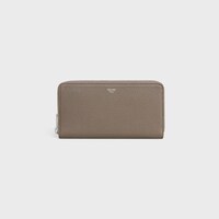 Large zipped wallet IN GRAINED CALFSKIN - SOURIS - WALLETS - 1 | CELINE