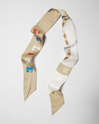 LAZO LAVALLIÈRE BULLSEYE, 110 - VAINILLA/BEIGE BRILLANTE -  - 1 | CELINE