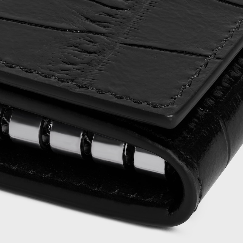 key case IN Crocodile Embossed Calfskin - BLACK - GIFT FINDER - 1 | CELINE