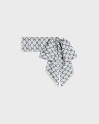 lavalliere in triomphe silk twill - DENIM -  - 2 | CELINE