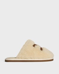 CELINE GEORGIA MULE EN Shearling - BEIGE -  - 1 | CELINE