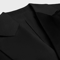 COLONNE TUX JACKET IN wool and mohair gabardine - BLACK -  - 2 | CELINE