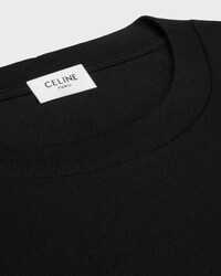 t-shirt IN cotton jersey - BLACK/WHITE/BLUE -  - 2 | CELINE