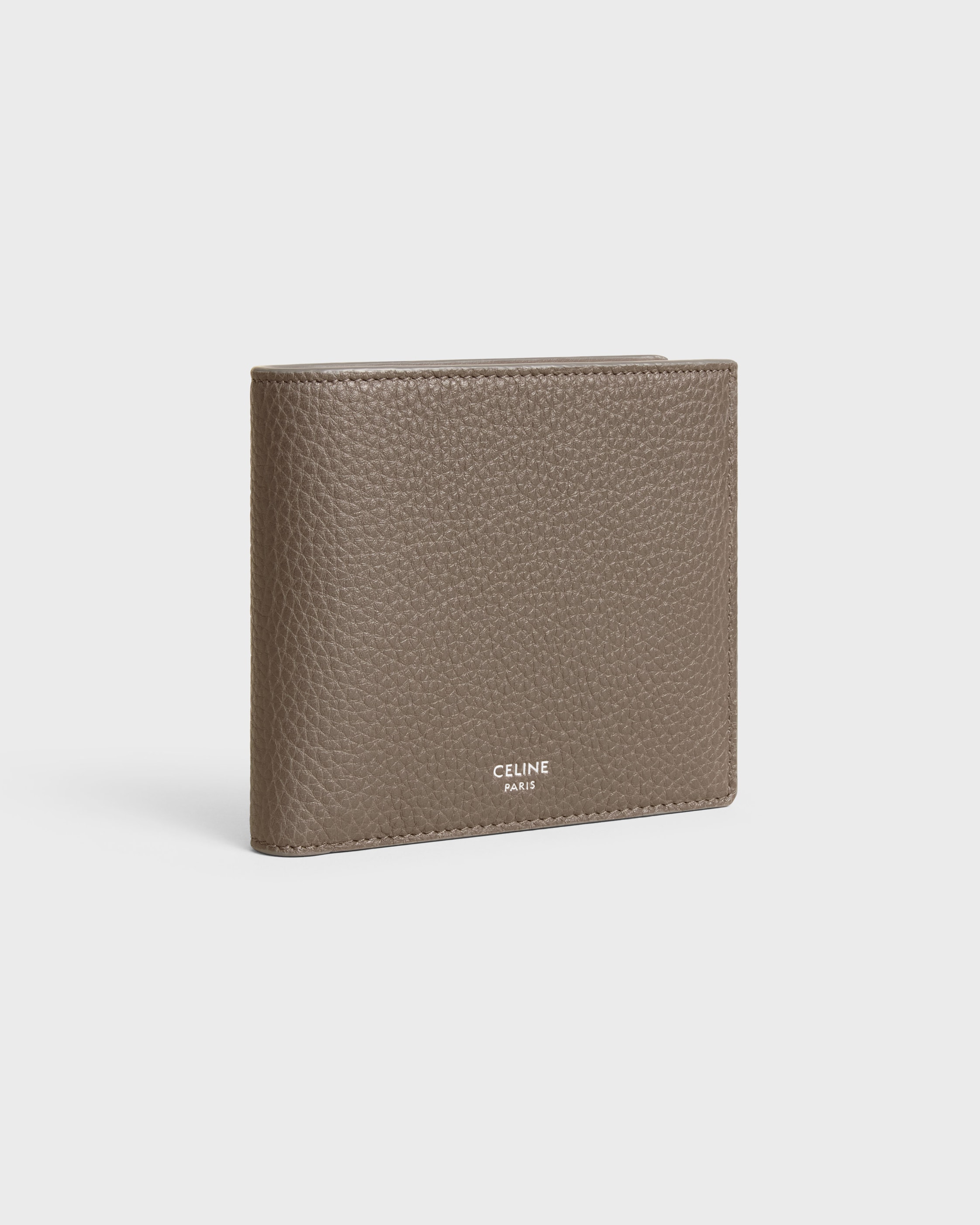 CELINE セリーヌ 三つ折り財布　グレージュ　グレインドカーフスキン バイフォールドウォレット / グレインドカーフスキン - スリ | CELINE