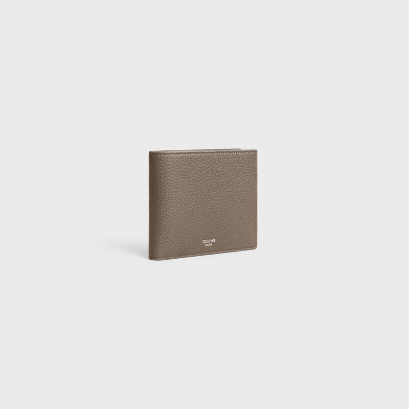 Bi-fold Wallet IN GRAINED CALFSKIN - SOURIS - WALLETS - 1 | CELINE