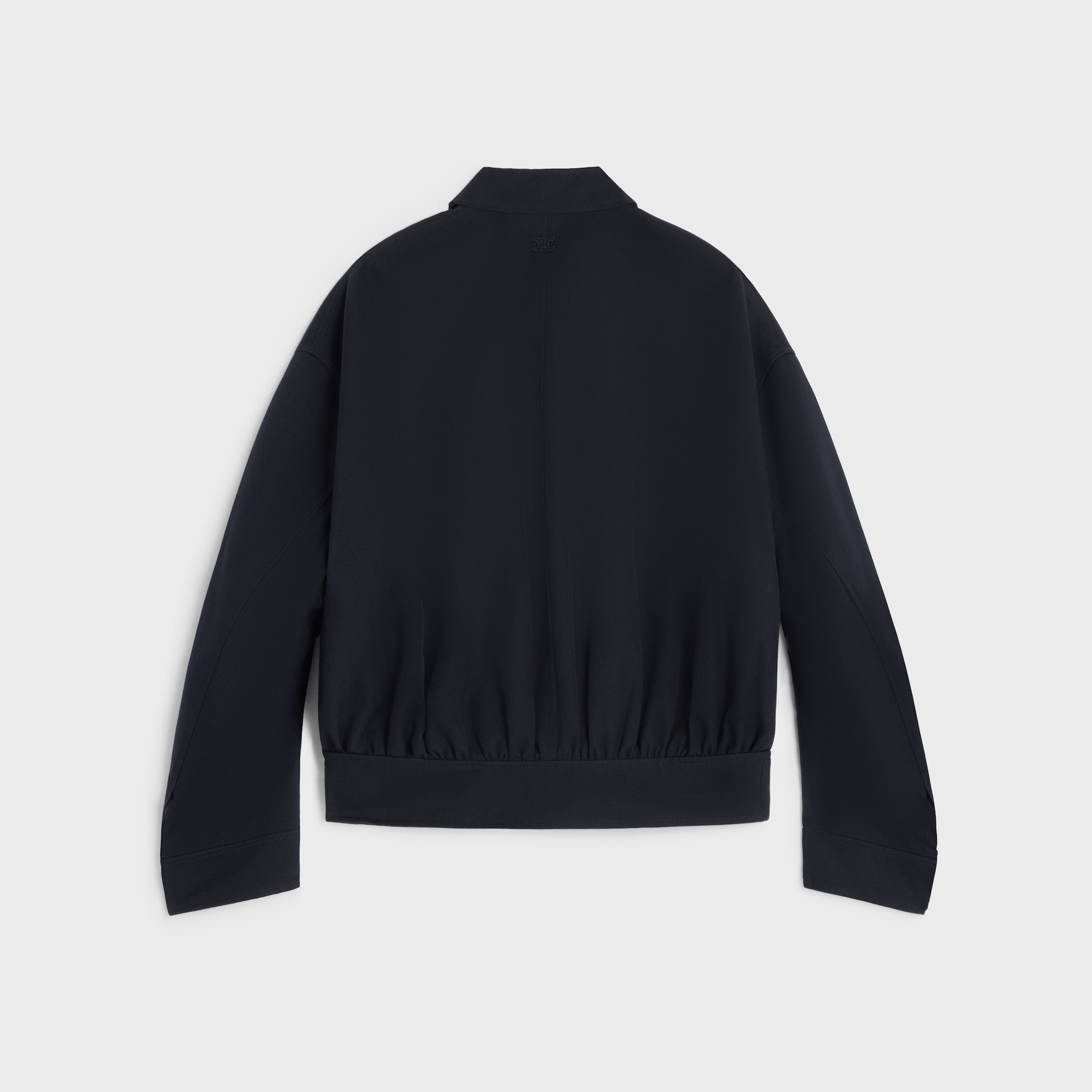 jacket IN WOOL AND COTTON GABARDINE - NAVY | CELINE