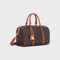 Large Boston IN Triomphe Canvas and calfskin - TAN - TRAVEL - 2 | CELINE