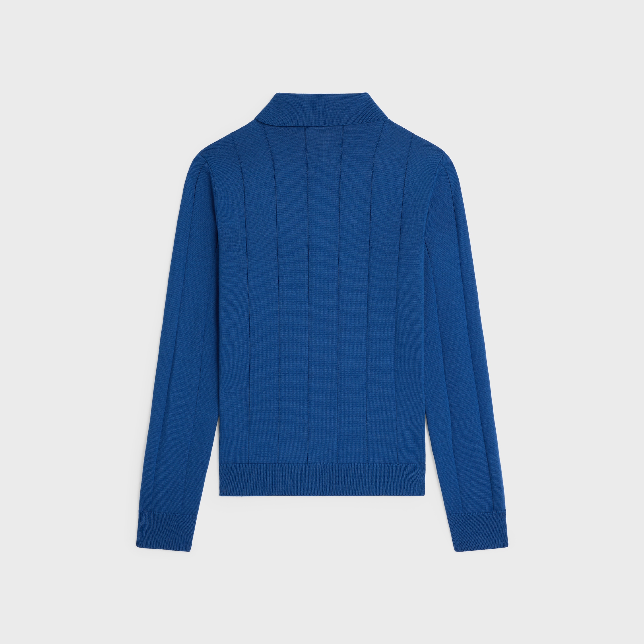 CELINE ポロ / ファインシルク＆コットン polo IN FINE SILK AND COTTON - BLUE | CELINE