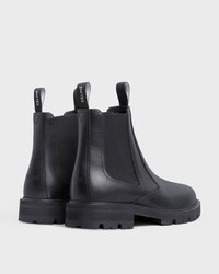 CELINE MARGARET BOTTINE CHELSEA EN CUIR DE TAUREAU BRILLANT - Noir -  - 2 | CELINE