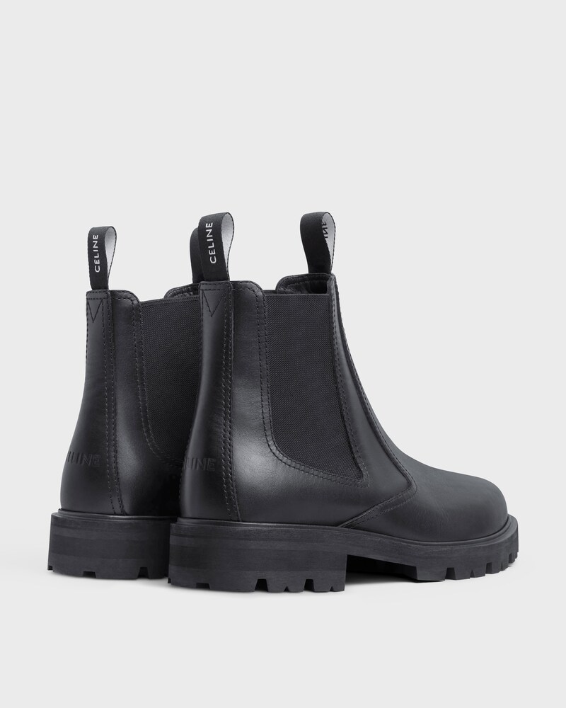 CELINE MARGARET CHELSEA BOOT in SHINY BULL - BLACK -  - 1 | CELINE