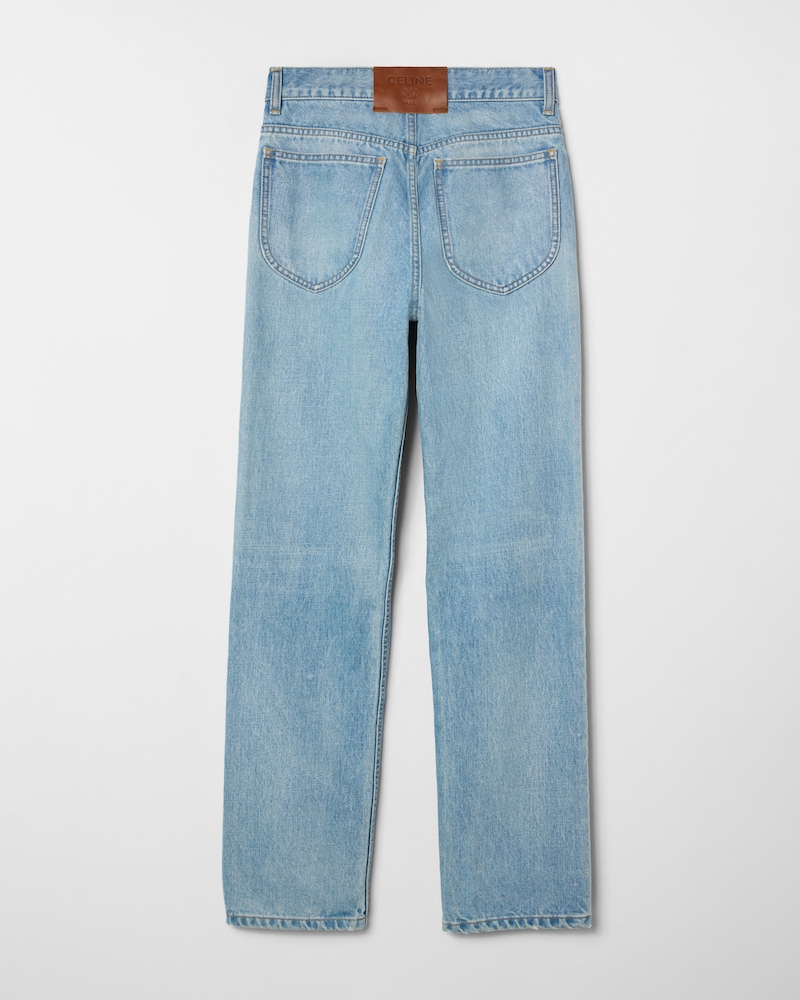 Straight Jeans 001 aus Baumwolldenim - GLETSCHERBLAU -  - 1 | CELINE