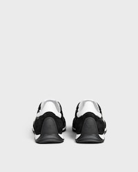CELINE RACER NIEDRIGER SCHNÜR-SNEAKER MIT TRIOMPHE AUS NYLON, KALBSVELOURSLEDER UND KALBSLEDER - SCHWARZ -  - 2 | CELINE