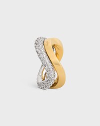 Formes Abstraites Set of Rings in Strass and Brass with Gold and Rhodium finish - GOLD/ SILVER -  - 2 | CELINE