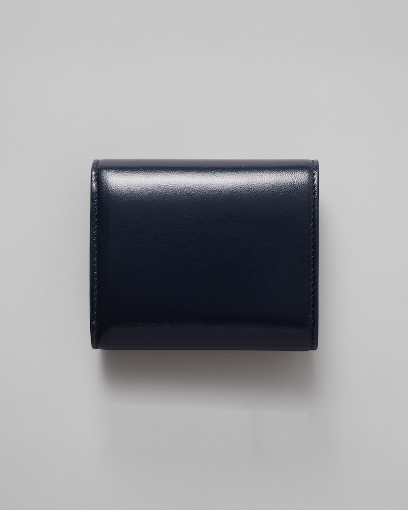 トリオンフ スモール フラップウォレット / グロッシーラムスキン - インクブルー - ウィメンズ ギフト - 1 | CELINE