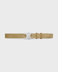 Triomphe Gürtel, 30 mm, AUS Kalbsveloursleder - STEINBEIGE -  - 2 | CELINE