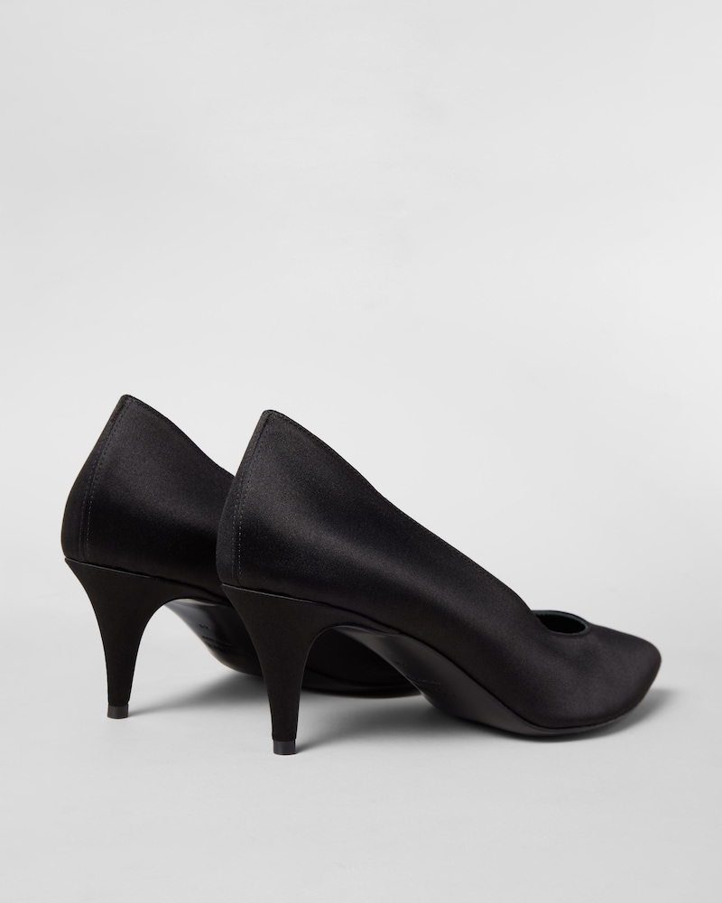 SCARPIN MIDI EM CETIM - PRETO - - 1 | CELINE