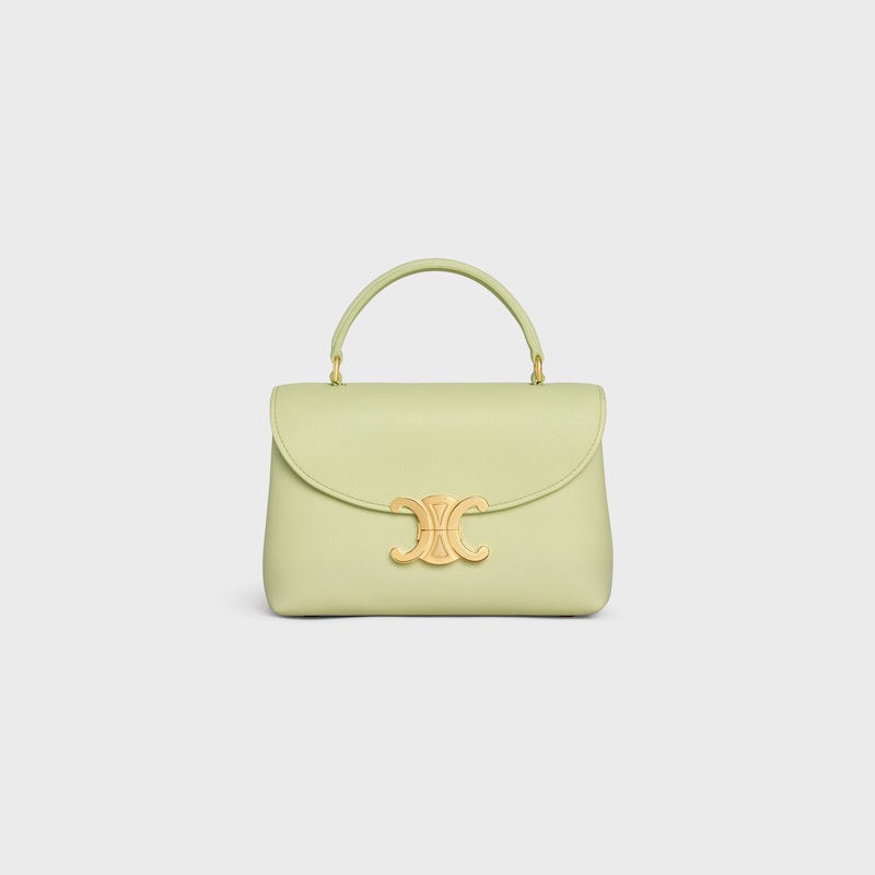 TEEN NINO BAG IN SUPPLE GRAINED CALFSKIN - SOFT LIME - EVENING - 1 | CELINE