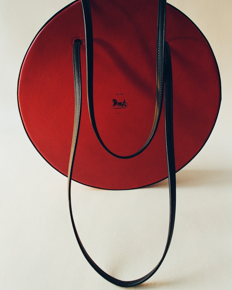 RECORD BOX IN SUPPLE SMOOTH CALFSKIN - BURNT RED - ALL BAGS - 1 | CELINE