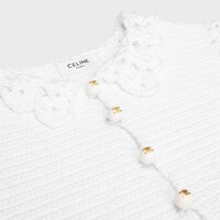 Minikleid AUS gehäkelter Baumwolle - OPTISCHES WEISS -  - 2 | CELINE