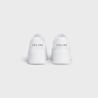 BLOCK SNEAKERS WITH WEDGE OUTSOLE in CALFSKIN - OPTIC WHITE -  - 2 | CELINE