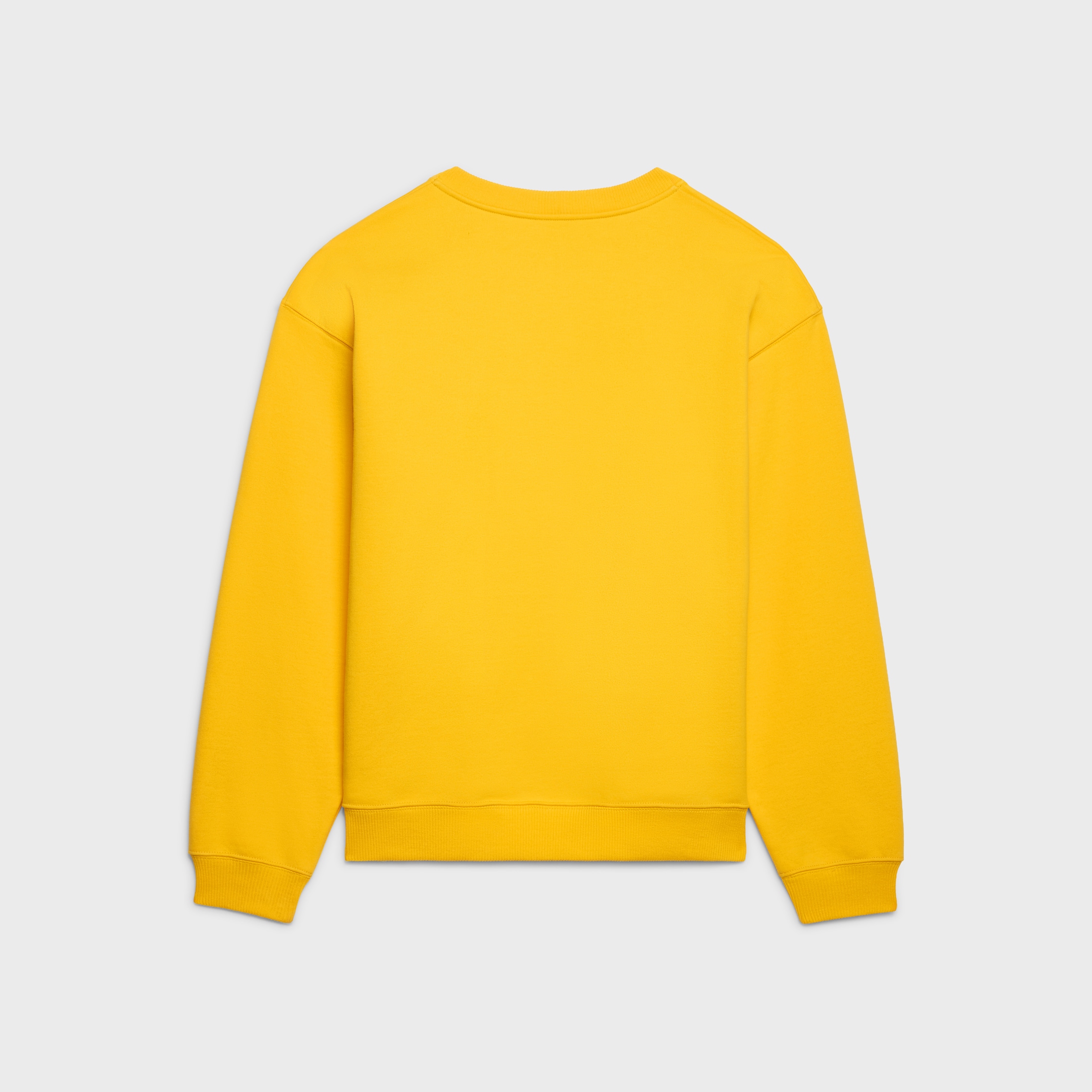 SWEATSHIRT IN cotton fleece - POST IT YELLOW/BLACK | CELINE